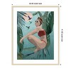 Amanti Art Tropical Blue by Emel Tunaboylu Wood Framed Wall Art Print - 4 of 4