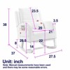 Modern Rocking Chair for Nursery, Upholstered Accent Rocker Single Sofa Armchair - 2 of 4