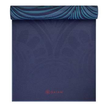 Gaiam Performance Yoga Mat - Maroon/teal Blue (6mm) : Target