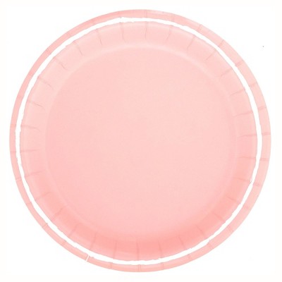 Glad Paper Plates, 8.5, Pink Flower, 50 Ct 