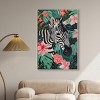 Art Remedy Zebra Hidden in Tropics Tropical Jungle Animals Wall Art Framed - 2 of 4