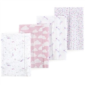 Luvable Friends Hudson Baby Flannel Burp Cloths 4pk - 1 of 1