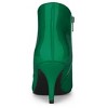 Allegra K Women's V Shape Pointed Toe Side Zipper Stiletto Heel Ankle Boots - 4 of 4
