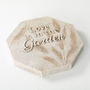 Sullivans 10" Love The Garden Stepping Stone, Magnesia - 1 of 3