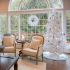 HGTV Pre-lit White Sea Coral Artificial Christmas Tree with Warm White LED Lights - 3 of 4