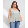 Sequin Tops Plus Size Glitter Tank Top Sleeveless Sparkle Shimmer Shirt Tops Camisole Vest - 4 of 4