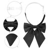 INSPIRE CHIC Women's Metallic Shiny Pre-tied Adjustable Strap Bow Ties - 3 of 4