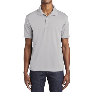 Mafoose Men's Short Sleeve PosiCharge Ultra-Fine Flat Back RacerMesh Polo Shirt - 1 of 4