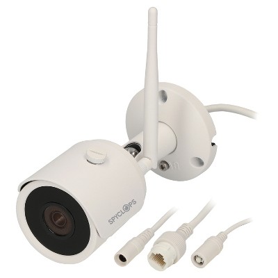 Spyclops 5.0-Megapixel Fixed Lens Mini Bullet IP PoE Camera (White)