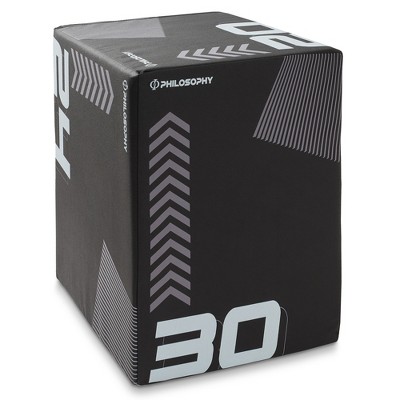 Black and Gray Soft Foam Plyometric Box for Total Body Training