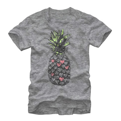 Men s Lost Gods Heart Pineapple T Shirt Athletic Heather X Large