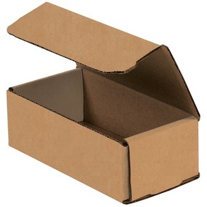 Box Partners Corrugated Mailers 6" x 3" x 2" Kraft 50/Bundle M632K - 1 of 2