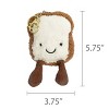 Wrapables Cute Plush Keychain Keyring Pendant Charm for Bag, Toast - 3 of 4
