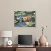 Art Remedy Monet Water Lilies Dog Rustic Chic Farmhouse Wall Art Framed - 2 of 4