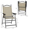 PAGED Folding Tanning Chairs Portable Lounge Chair Outdoor with Soft Cotton-Padded Seat for Camping, Beach - 4 of 4