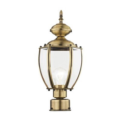 Livex Lighting 1 - Light Post Light in  Antique Brass