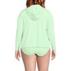 Lands' End Women's Long Sleeve Hooded Full Zip UPF 50 Rash Guard - 2 of 3