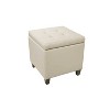 Square Button Tufted Storage Ottoman with Lift Off Lid - WOVENBYRD - 4 of 4