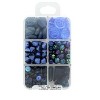 John Bead Recipe Box Mixed Glass Beads Blueberry Ice Cream, 110g - 2 of 2