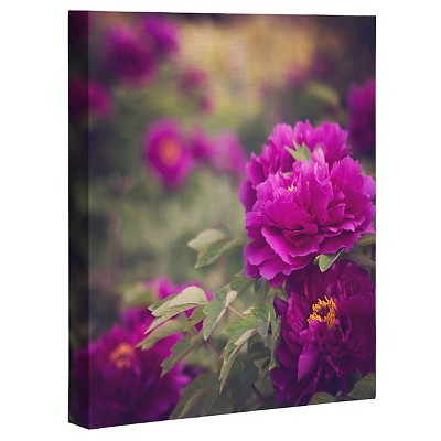 Catherine Mcdonald Peony Garden At Dayan Pagoda Art Canvas - Deny Designs