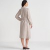 Lands' End Women's Linen Long Sleeve Midi Shirt Dress - 2 of 4