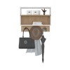 INFURNIC Decorative Wall Shelf Wall Shelf with Hooks and Open Storage Space Saving Design for Entryway Living Room, Multicolored, 9.6"*23.6"*18.8" - 2 of 4