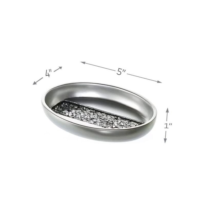 Creative Scents Silver Mosaic Soap Dish, 3 of 7