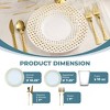 Posh Setting 840 Piece White And Gold Plastic Party Bundle - Sphere (120 Settings) - 2 of 4