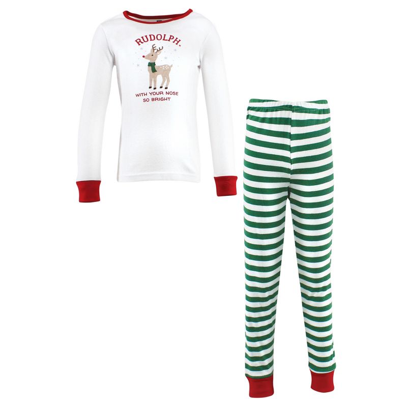 Hudson Baby Infant and Toddler Cotton Pajama Set, Rudolph, 1 of 5