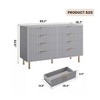 Nasitip 8-Drawer Dresser, 54" Wide Modern Chest with Deep Storage, Large Double Dresser,Wooden Organizer for Bedroom, Living Room, Kids - 3 of 4