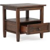 NicBex Vintage Coffee Table with Storage,2-Tier Table with Shelf and Drawer,Multi-Functional Table for Living Room and Bedroom - 2 of 4