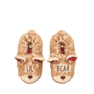 Dearfoams Kids Lil Bear Closed Back Slipper - 1 of 4