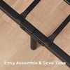 Full Size Bed Frame with Wooden Headboard & Footboard, 14-Inch Metal Platform, No Box Spring Needed, Easy to Assemble, Noise-Free Rustic Brown - 4 of 4