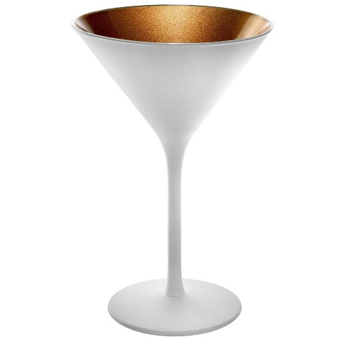 Viski Admiral Etched Martini Glasses, Cocktail Coupe Glasses