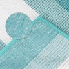 Unique Bargains Extra Soft and Absorbent Chenille Fluffy Striped With Non-Slip Backing Bath Floor Mat - 4 of 4