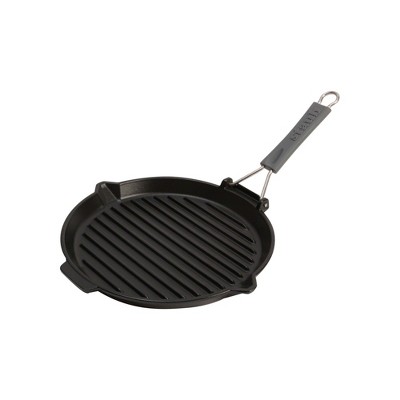 Staub Cast Iron 10-inch Pure Grill - Graphite Grey : Target