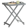 Milton Folding Tray Table Champagne - Aiden Lane