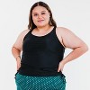 Calypsa Women's Maya Tankini Swim Top With Built-in Bra - 3 of 4