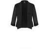 Women's Plus Size Cropped Blazer Jacket - black | CITY CHIC - image 3 of 3