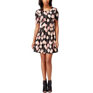 maison Jules Womens Printed Floral Fit & Flare Dress - 1 of 1