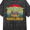 The Mandalorian Grogu With Book Crew Neck Short Sleeve Charcoal Heather Women's Night Shirt - 2 of 2