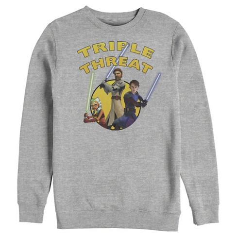 Men's Star Wars: The Clone Wars Group Shot Triple Threat Sweatshirt ...