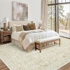 Washable Area Rugs Oriental Distressed Carpet with Non-Slip Backing, Traditional Floral Area Rug, Soft Vintage Printed Home Decor for Living Room - 2 of 4