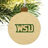 Wright State Secondary Logo Wood Christmas Tree Holiday Ornament - 4 of 4