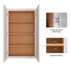 LOVMOR in Plywood Soft Close Kitchen Wall Cabinet with 2 Doors and Adjustable Shelves for Kitchen, Bathroom, Living Room,Study - 4 of 4