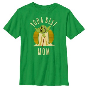 Boy's Star Wars Yoda Best Mom Cartoon T-Shirt - 1 of 4