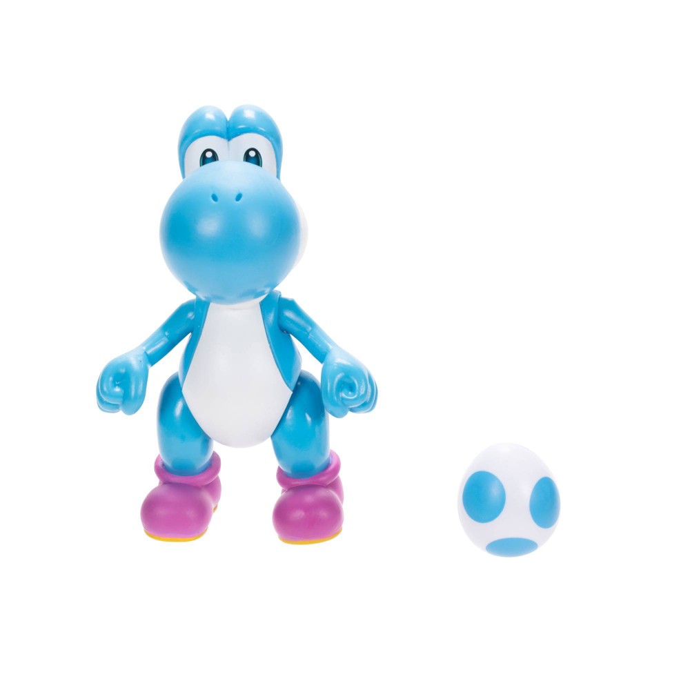 Nintendo Super Mario Light-Blue Yoshi with Egg Figure