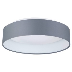 13" LED 1-Light Palomaro Glass Pendant White/Charcoal Gray - EGLO - 1 of 3