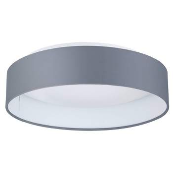 13" LED 1-Light Palomaro Glass Pendant White/Charcoal Gray - EGLO