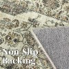 Washable Vintage Medallion Area Rug Non Slip Backing Stain Resistant & Low Pile Carpet for Bedroom Living Room Dining Room Bedroom - 4 of 4